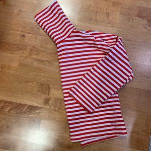 J. Crew Oversized Striped Turtleneck, Small